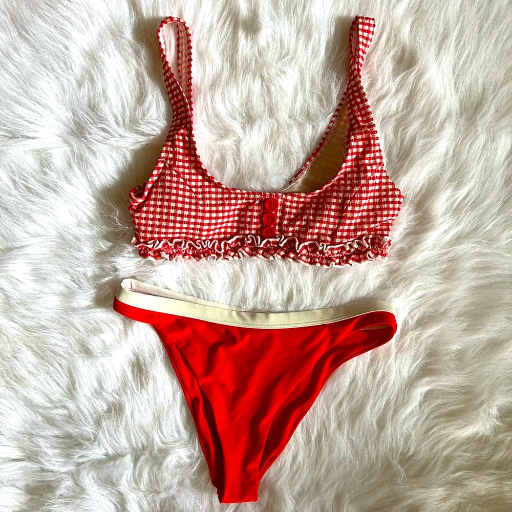 Forever21- Red/white 2 piece bikini